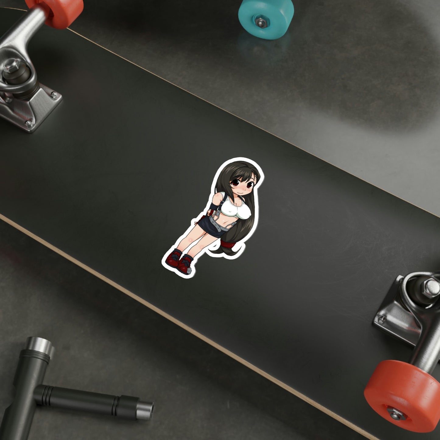 Chibi Sexy Tifa Lockhart Final Fantasy 7 Waterproof Sticker - Weatherproof Vinyl Car Decal