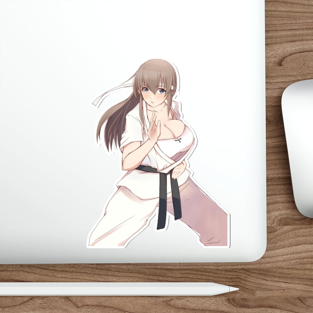 Dead or Alive Busty Hitomi Karate Gi Waterproof Sticker - Ecchi Vinyl Decal