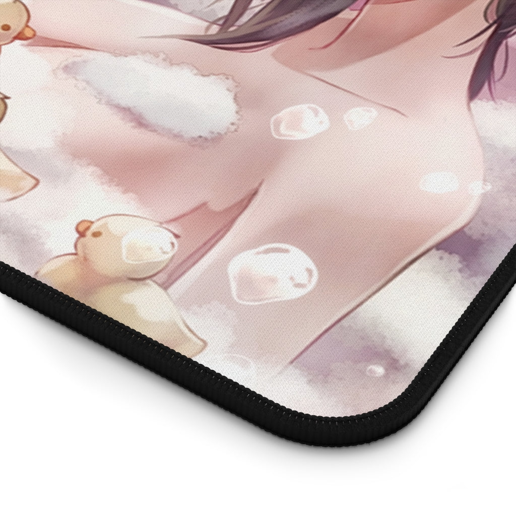 Aerith and Tifa Nude Sexy Bubble Bath Final Fantasy 7 Desk Mat - Non Slip Mousepad - Sexy Girl Playmat