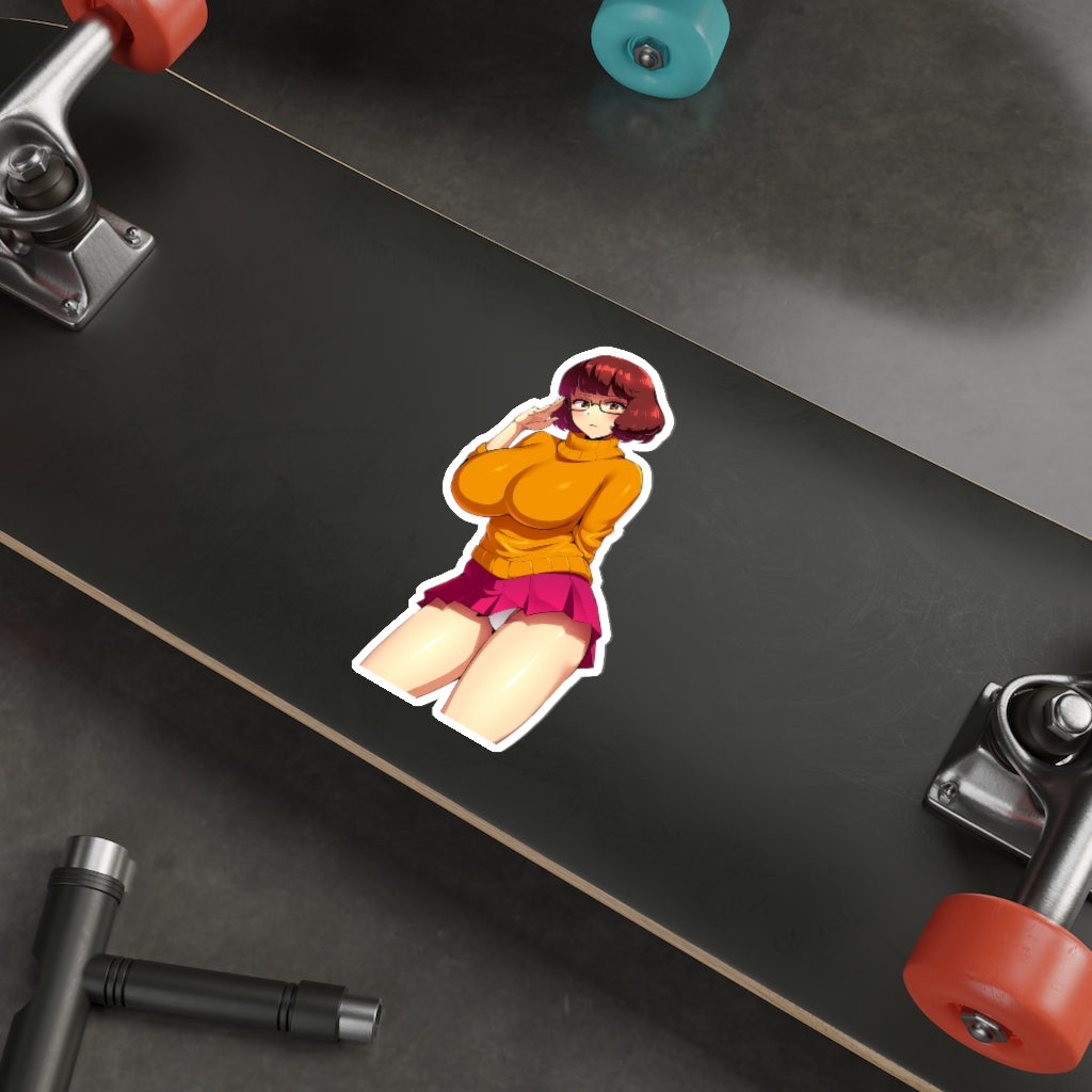 Big Boobs Velma Scooby Doo Waterproof Sticker - Ecchi Vinyl Decal