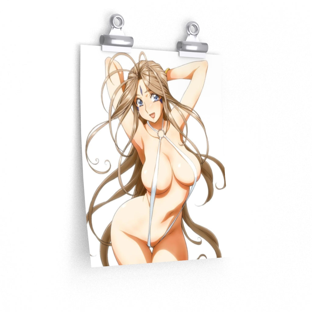 Affiche sexy en micro bikini Belldandy Ah My Goddess - Affiche verticale mate de qualité supérieure obscène - Art mural pour adultes