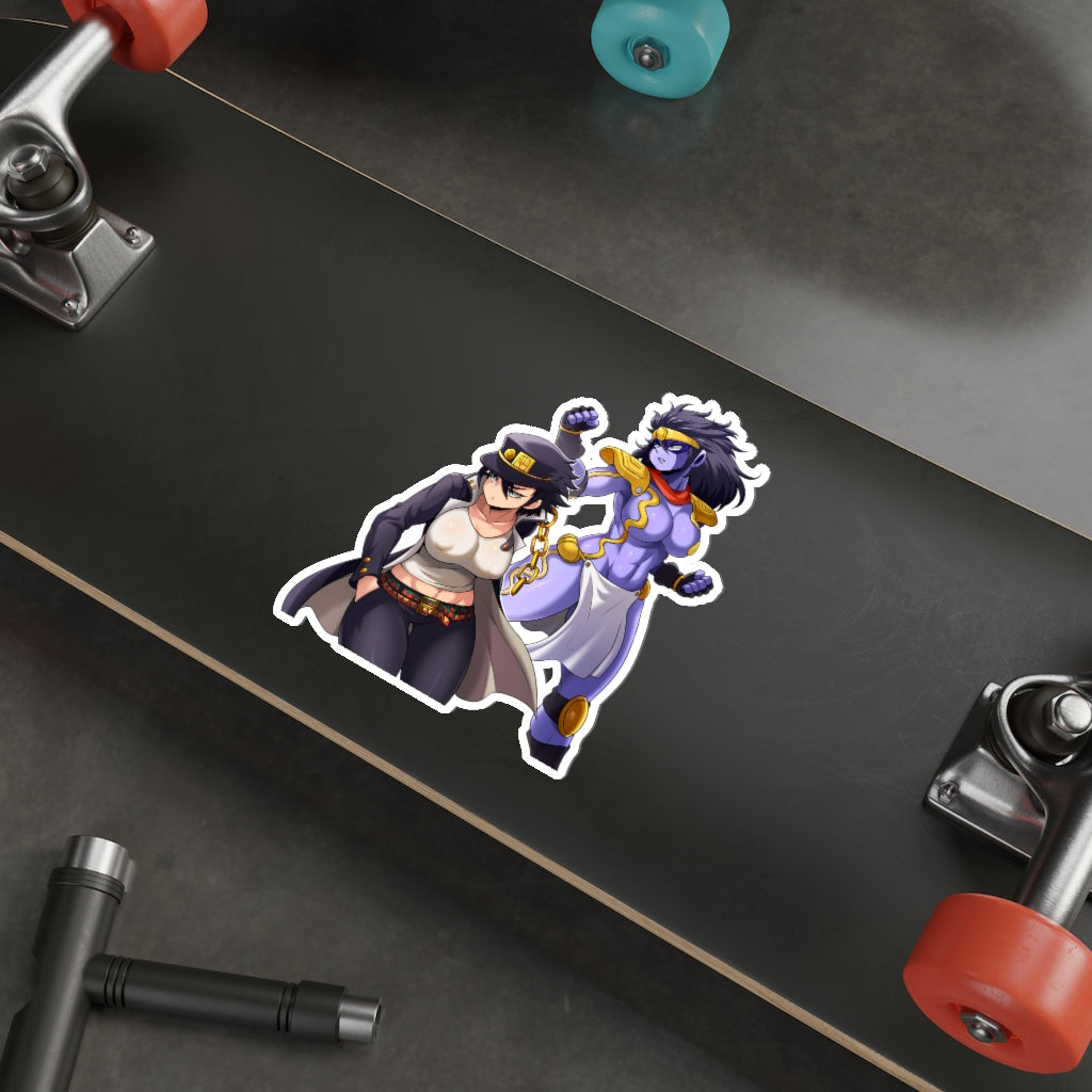 JoJo Female Jotaro Kujo and Star Platinum Waterproof Sticker - Ecchi Vinyl Decal