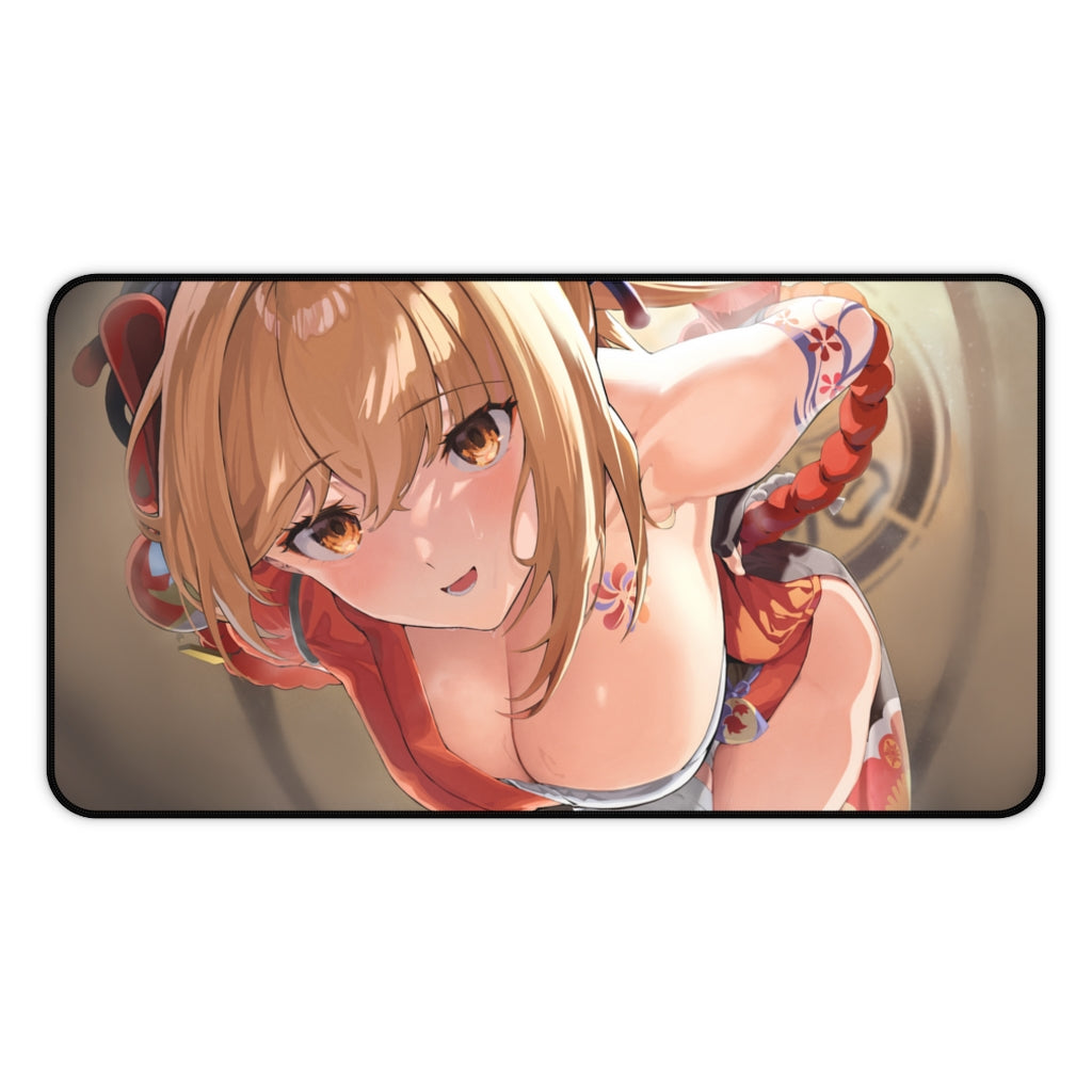 Genshin Impact Sexy Yoimiya Boobs Desk Mat - Non Slip Mousepad