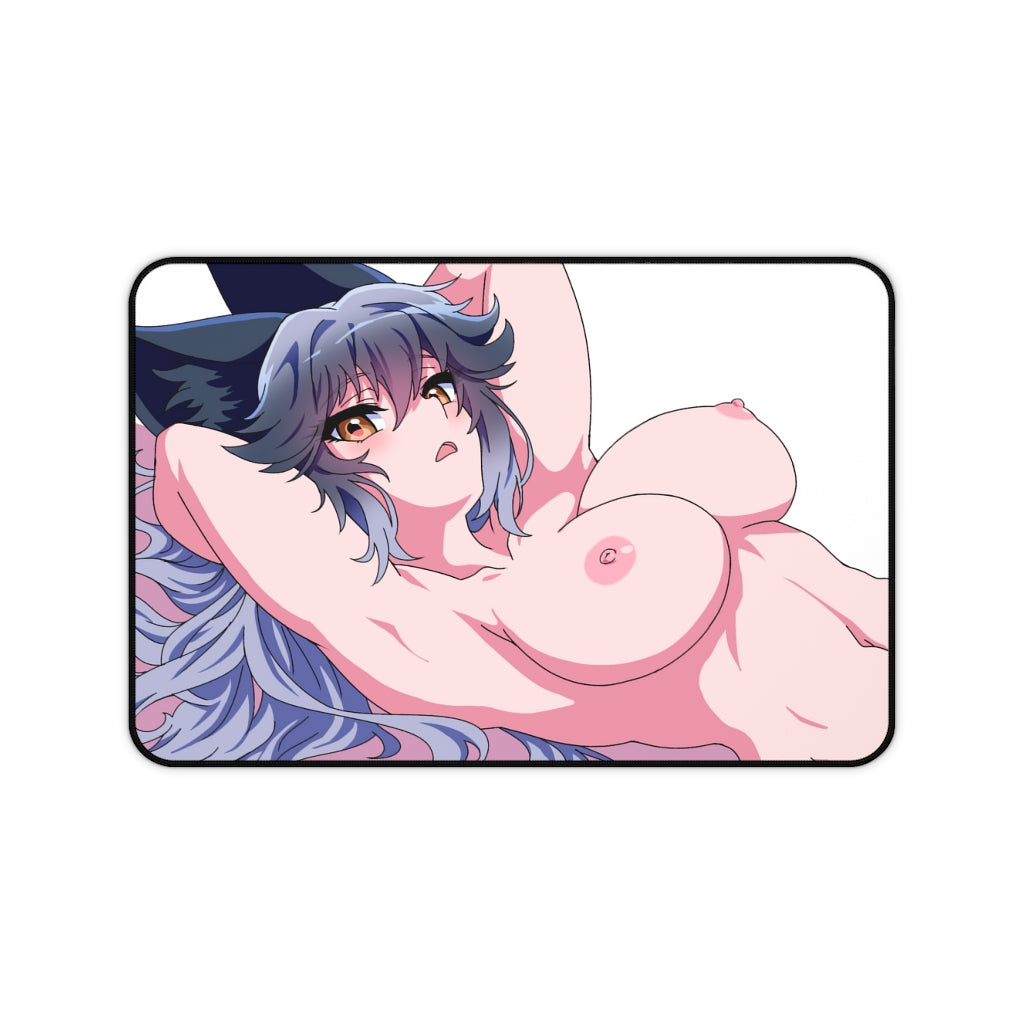 Silver Fox Kemono Friends Nude Boobs Mousepad - Gaming Playmat