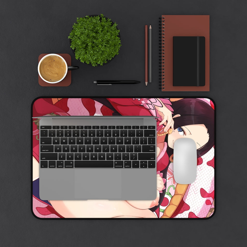 Boa Hancock Huge Tits One Piece Desk Mat - Lewd Mousepad - Anime Girl Playmat