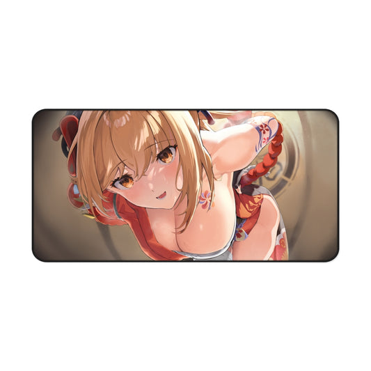 Genshin Impact Sexy Yoimiya Boobs Desk Mat - Non Slip Mousepad