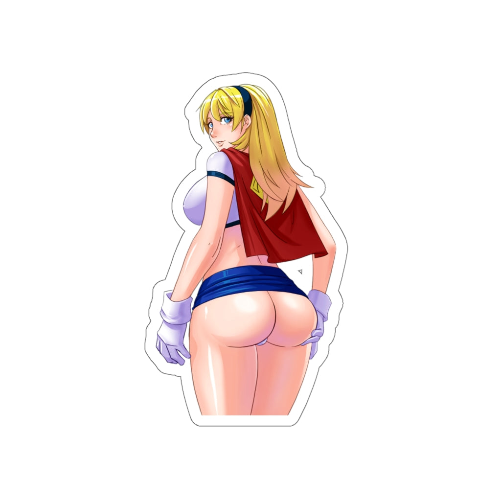 Big Butt Super Girl Waterproof Sticker - Ecchi Vinyl Decal