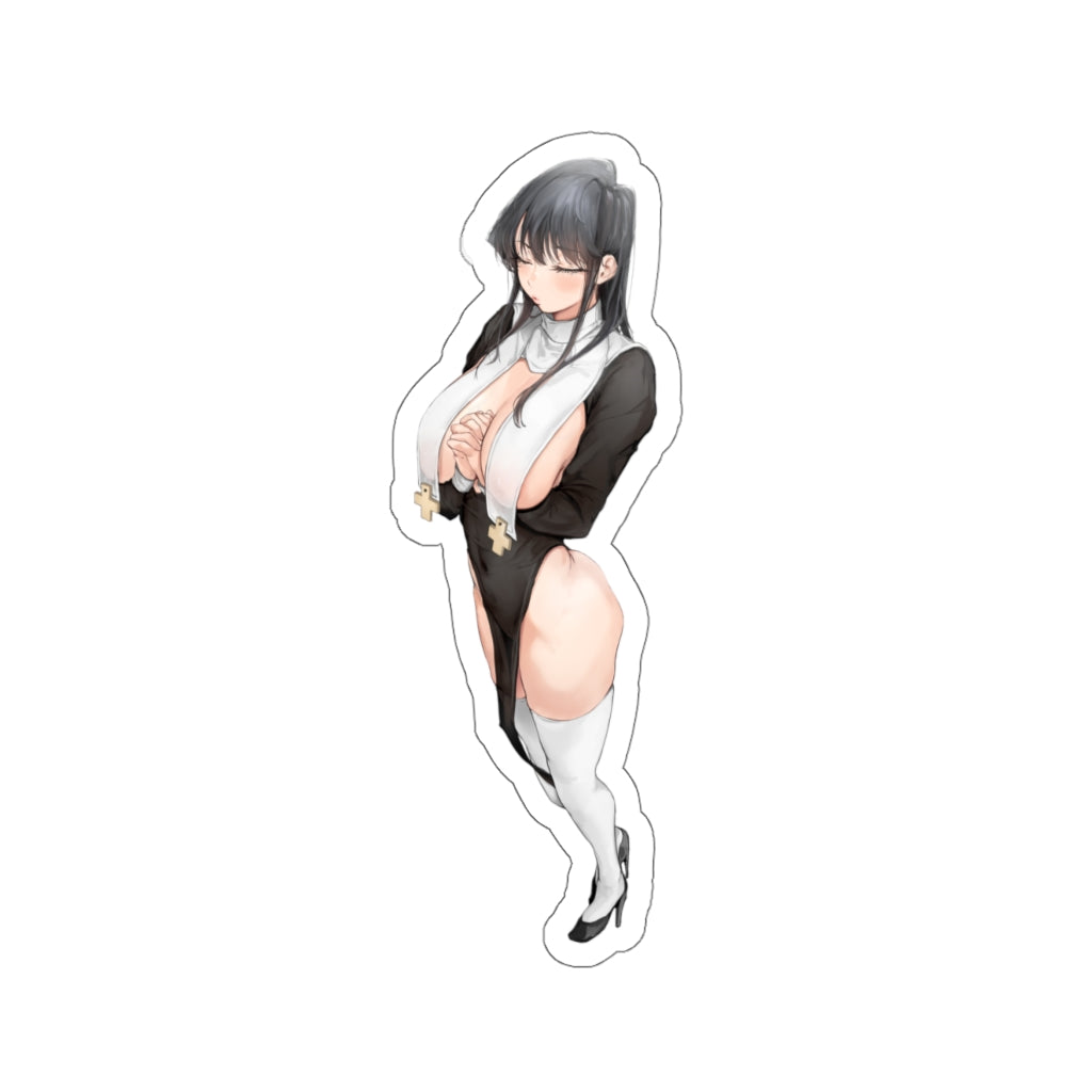 Autocollant imperméable Komi Shouko Sexy Nun - Décalcomanie en vinyle Ecchi