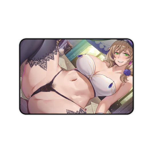 Sexy Lingerie Lisa Genshin Impact Desk Mat - Non Slip Mousepad