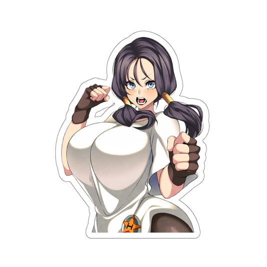 Big Boobs Videl Waterproof Sticker - Dragon Ball Z Ecchi Vinyl Anime Car Decal