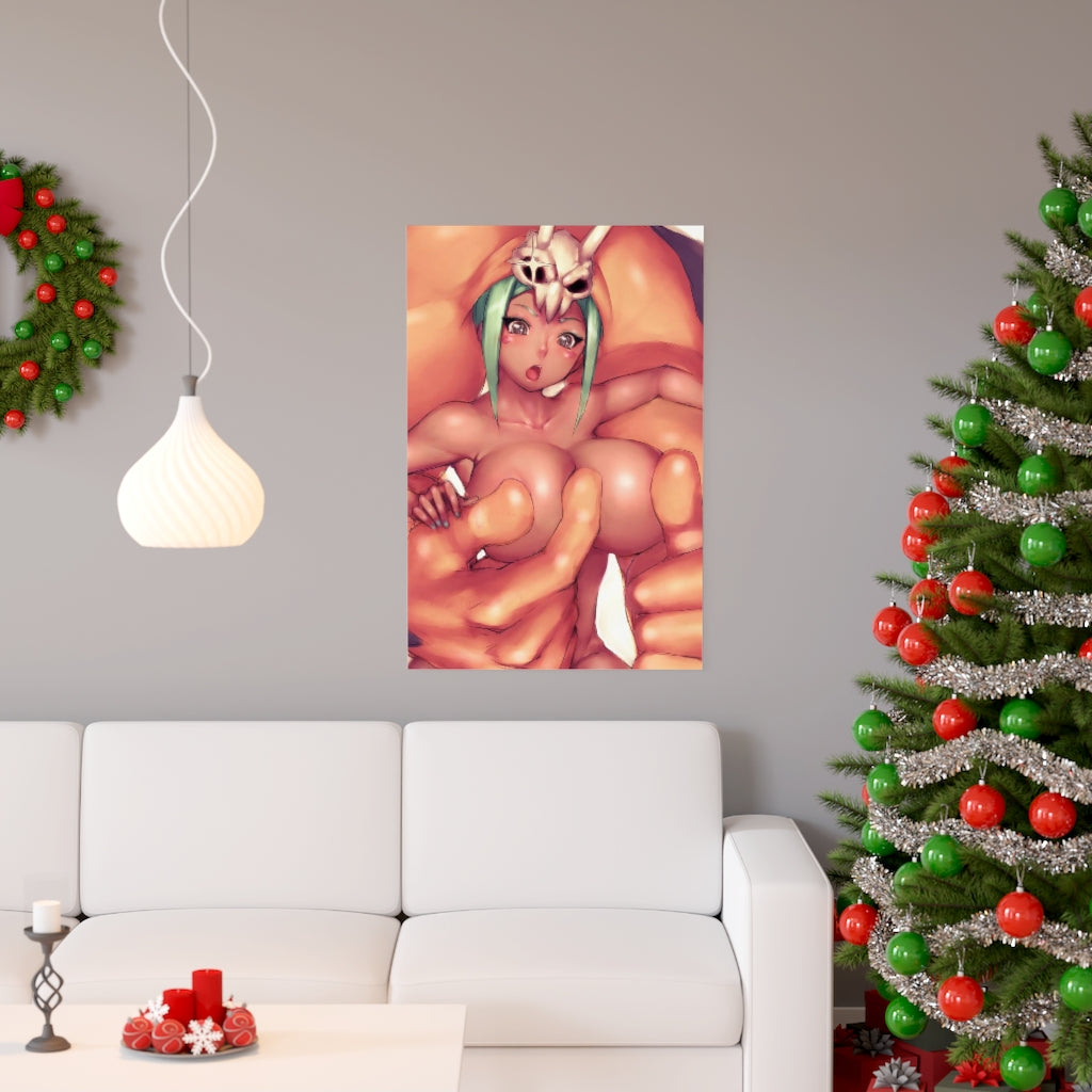 Cerebella and Vice Versa Skullgirls Poster - Lewd Premium Matte Vertical Poster - Adult Wall Art