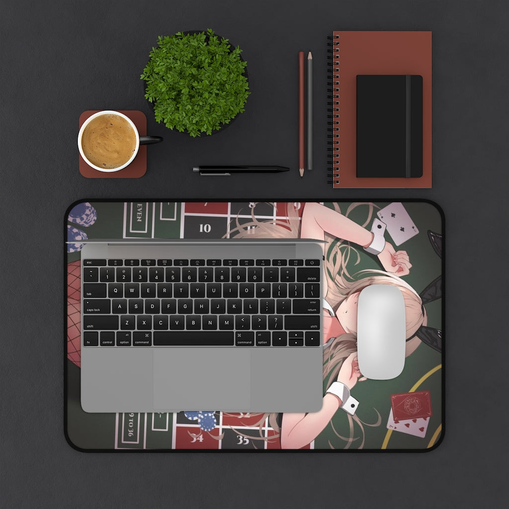 Nijisanji Sexy Mousepad - Bunny Girl Furen E Lustario Vtuber Desk Mat - Ecchi Playmat