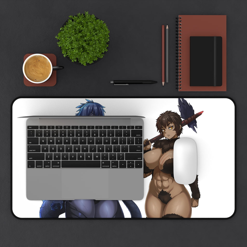 Godzilla Vs Kong Sexy Mousepad - Big Tits Anthro Monster XXL Desk Mat - Ecchi Desk Pad