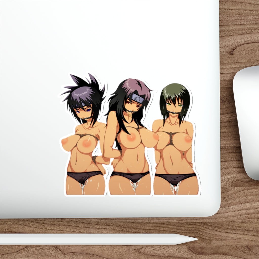 Topless Anko Kurenai and Shizune Naruto Hentai Waterproof Sticker - Ecchi Vinyl Decal