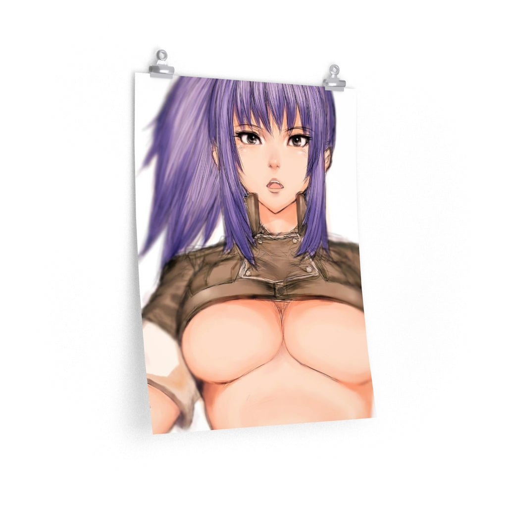 Underboobs Leona Heidern The King Of Fighters Poster - Lewd Premium Matte Vertical Poster - Adult Wall Art