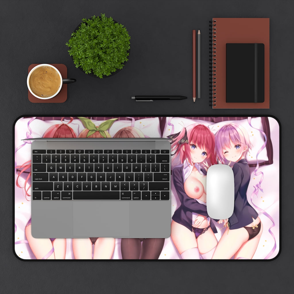 The Quintessential Quintuplets Anime Mousepad - Large Desk Mat - Ecchi Mouse Pad - MTG Playmat