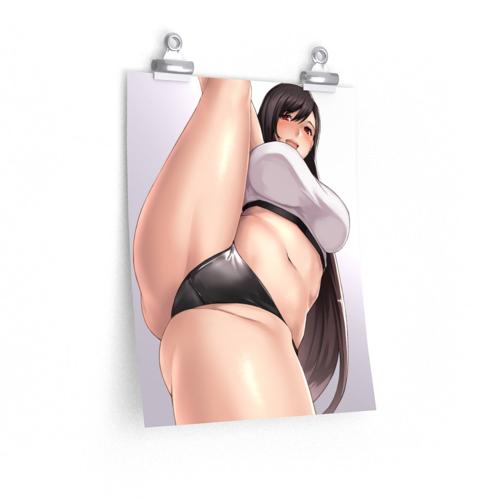 Sexy Tifa Split Final Fantasy 7 Poster - Lewd Premium Matte Vertical Poster - Adult Wall Art