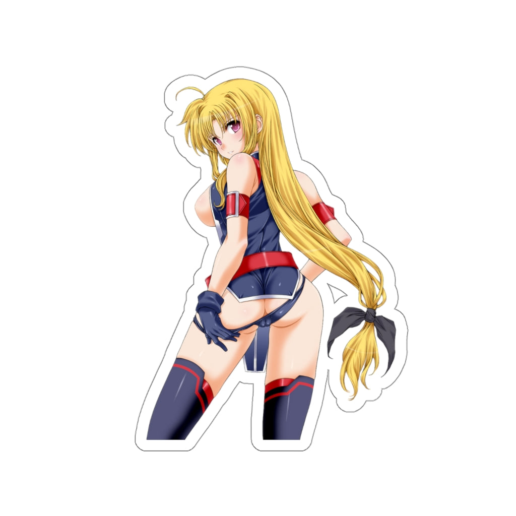 Sexy Fate Testarossa Magical Girl Lyrical Nanoha Waterproof Sticker - Ecchi Vinyl Decal