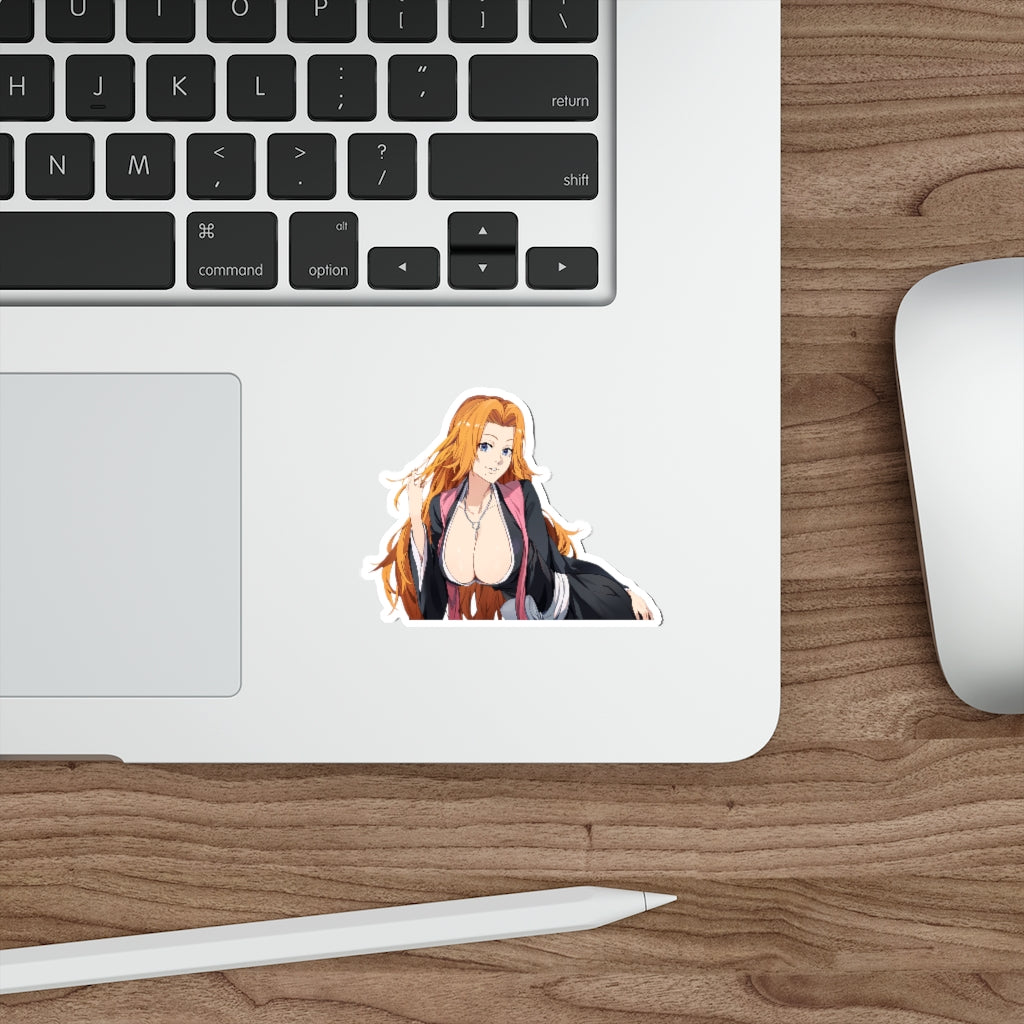 Busty Matsumoto Rangiku Bleach Waterproof Sticker - Ecchi Vinyl Decal