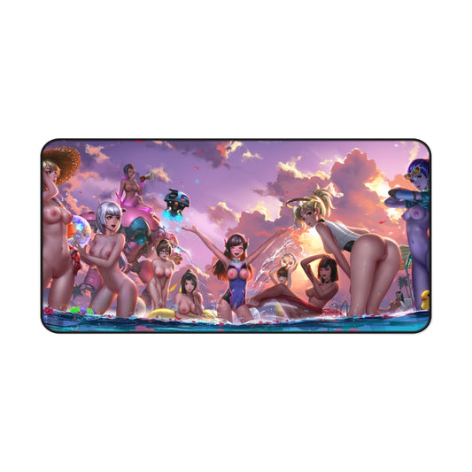 Overwatch Nude Hentai Waifus Desk Mat - Lewd Mousepad - Gaming Girls Playmat