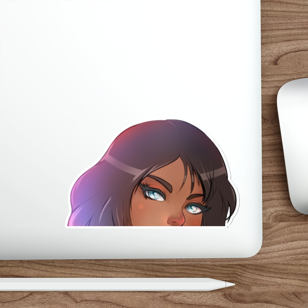 Korra Peeker Sticker - Anime Peeker Car Decal