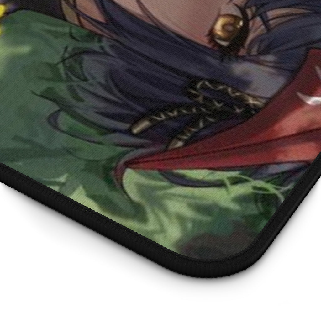 Genshin Impact Kujou Sara Big Boobs Bodysuit Desk Mat - Non Slip Mousepad