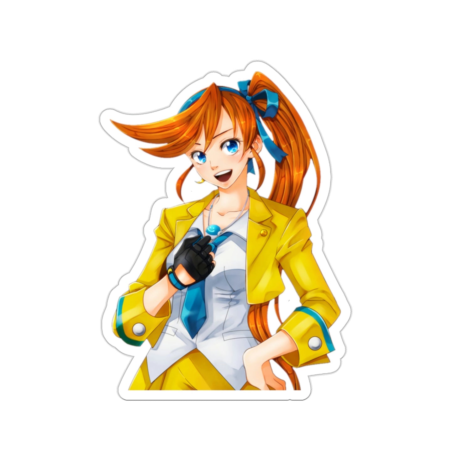 Ace Attorney Athena Cykes Waifu Waterproof Sticker - Weatherproof Vinyl Car Decal