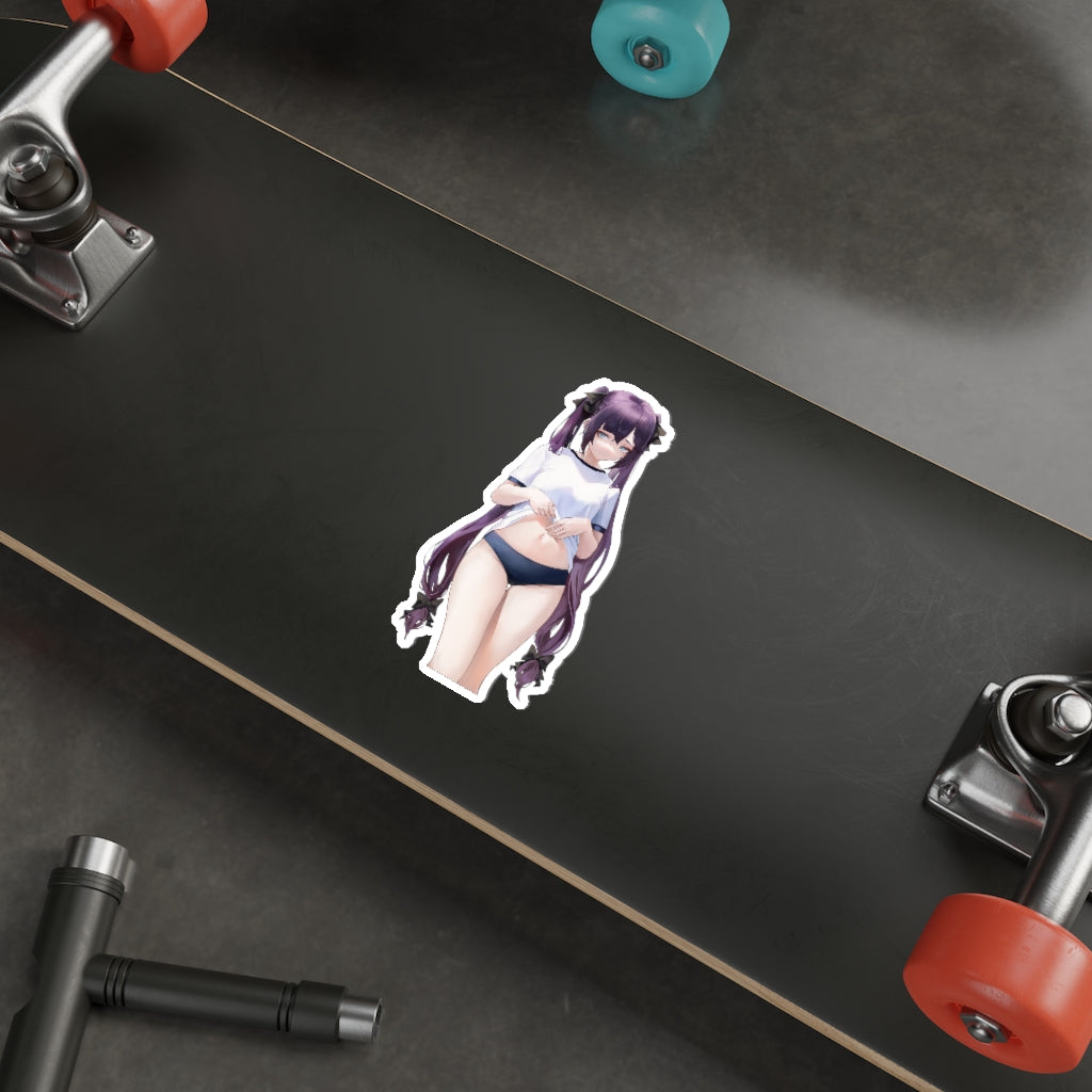 Sexy Gym Uniform Mona Genshin Impact Waterproof Sticker - Ecchi Vinyl Decal