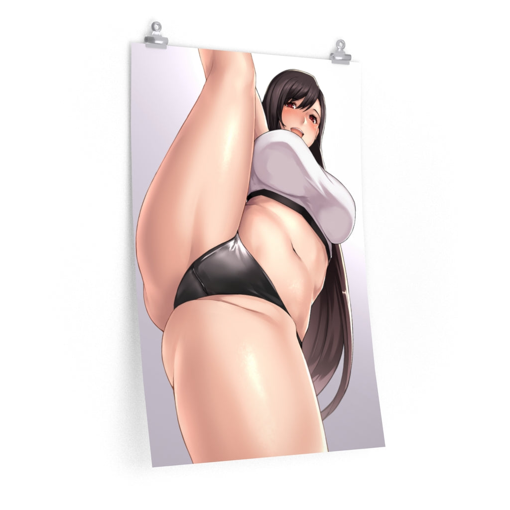 Sexy Tifa Split Final Fantasy 7 Poster - Lewd Premium Matte Vertical Poster - Adult Wall Art